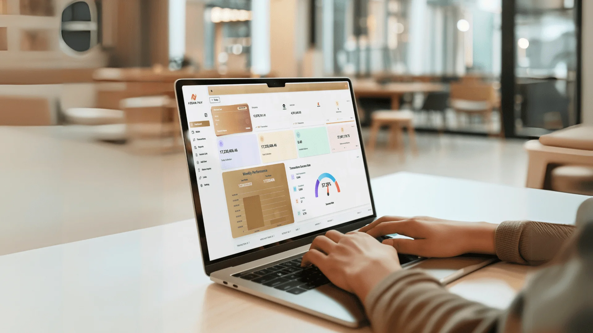 assanpay payment gateway dashboard
