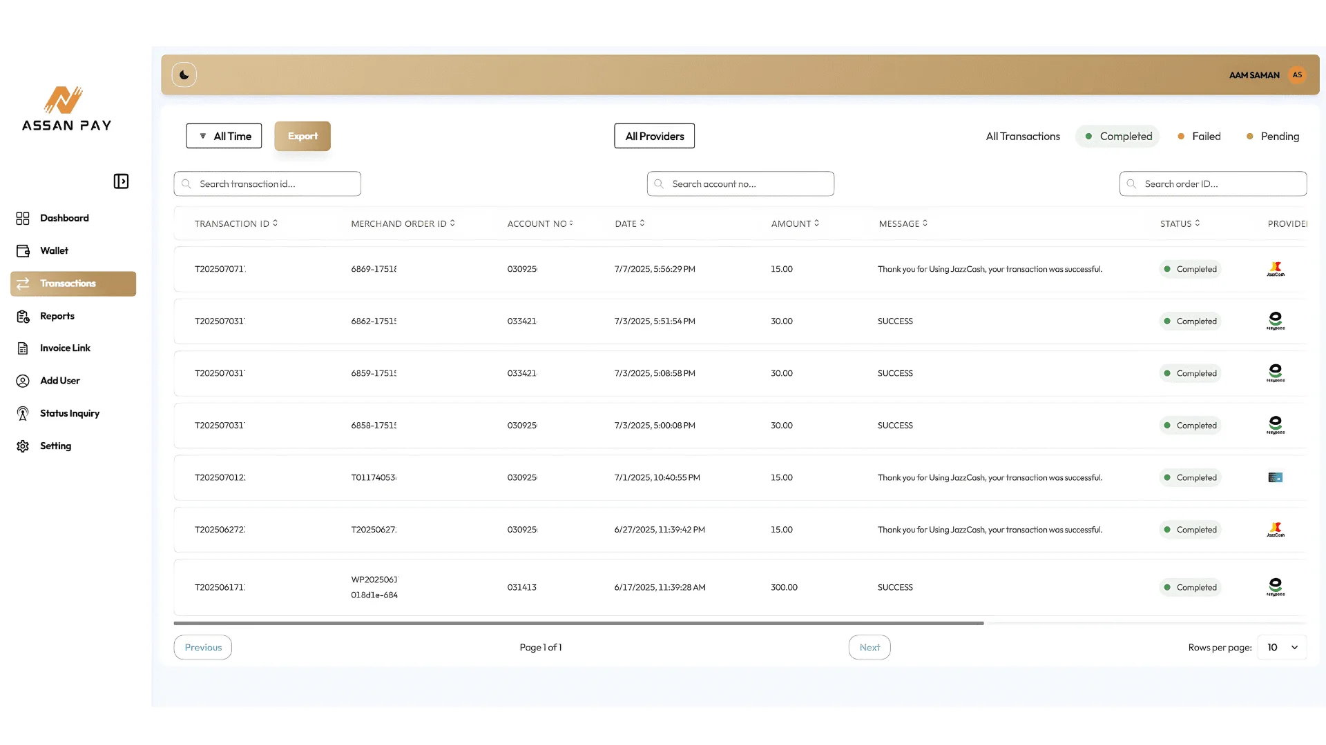 Assanpay-real-time-financial-tracking